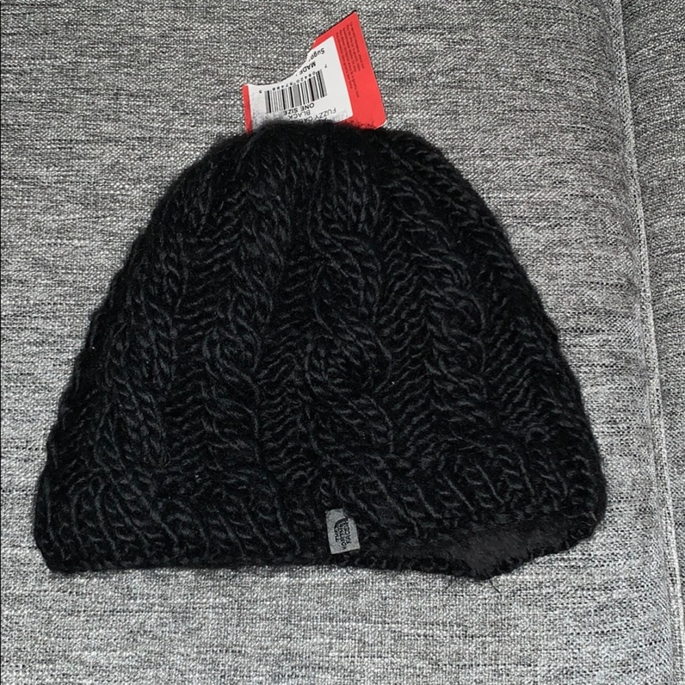 NORTH FACE BLACK WINTER HAT